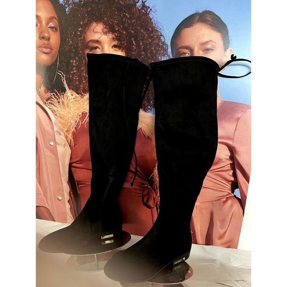 Guess Zafira over the knee Boot size 6.5 M blk - Picture 1 of 6